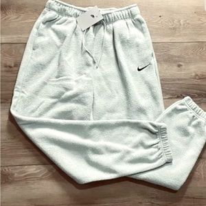 NEW Nike Sportswear Essentials Plush High-Rise Joggers, Sz XL DD5110-013